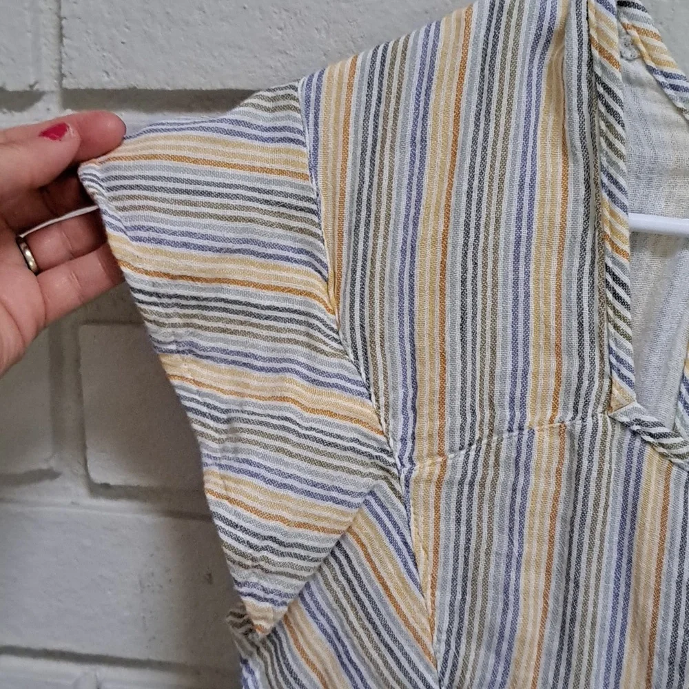 Maternity Sonoma Tie Striped Summer Top. Size Small NWT - Picture 3 of 8